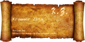 Krammer Zita névjegykártya